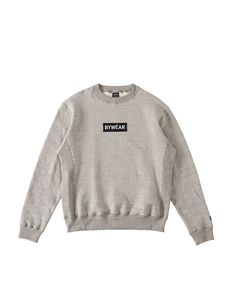
            
                Load image into Gallery viewer, Grace Woven Patch Crewneck
            
        